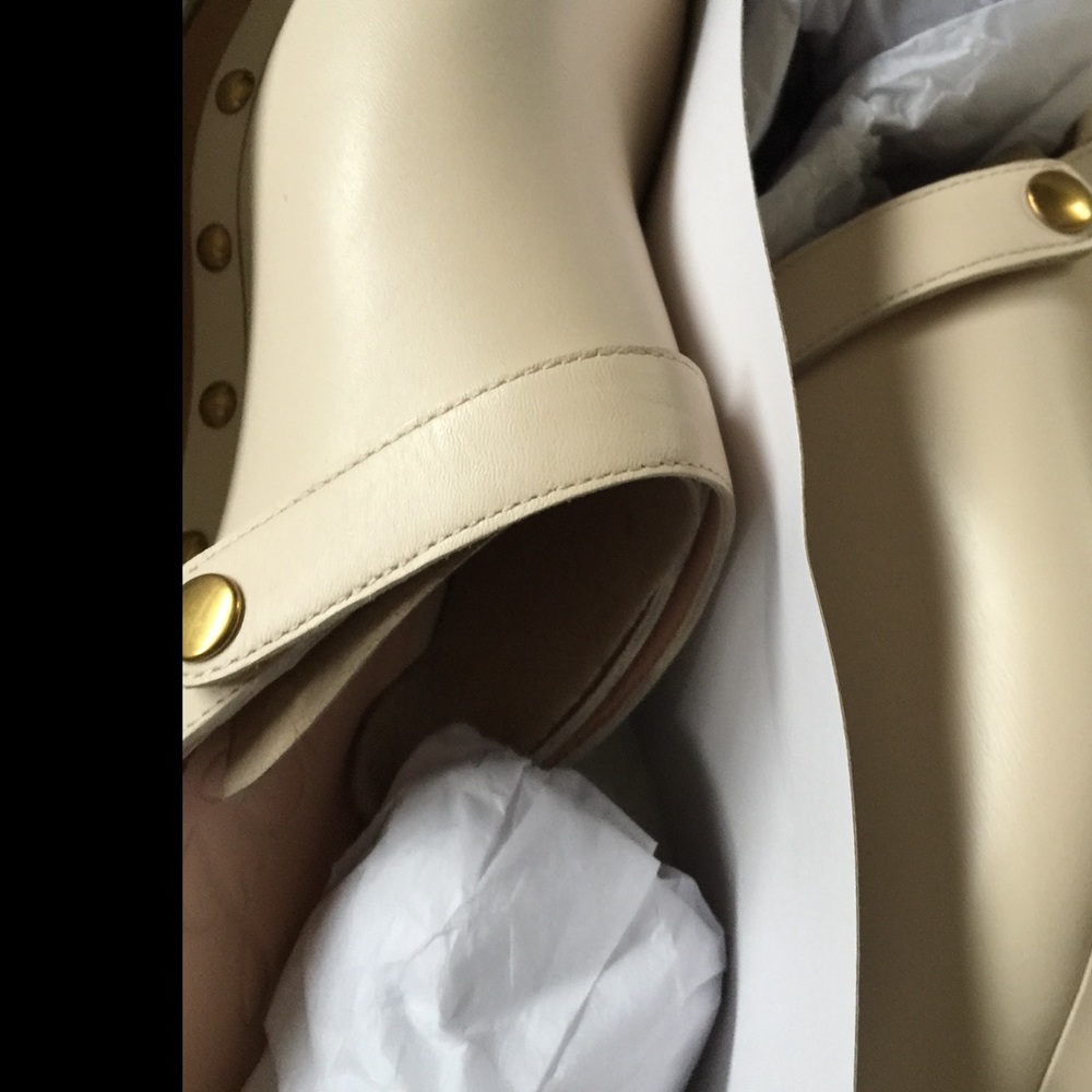 JCREW SWEDISH CLOGS STUDDED LEATHER SZ 7.5 nib - Picture 5 of 6